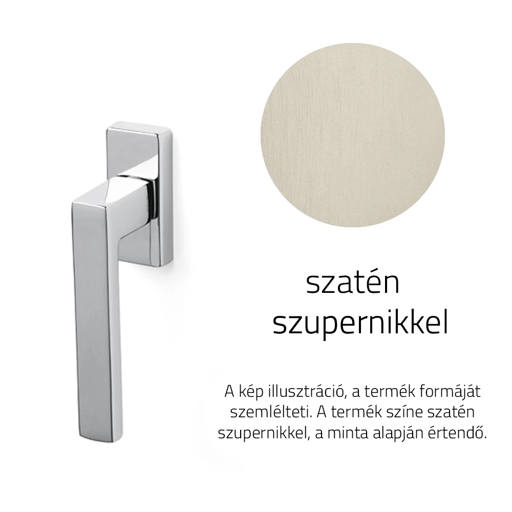 Olivari Planet Q szatén szupernikkel ablakfélkilincs K203