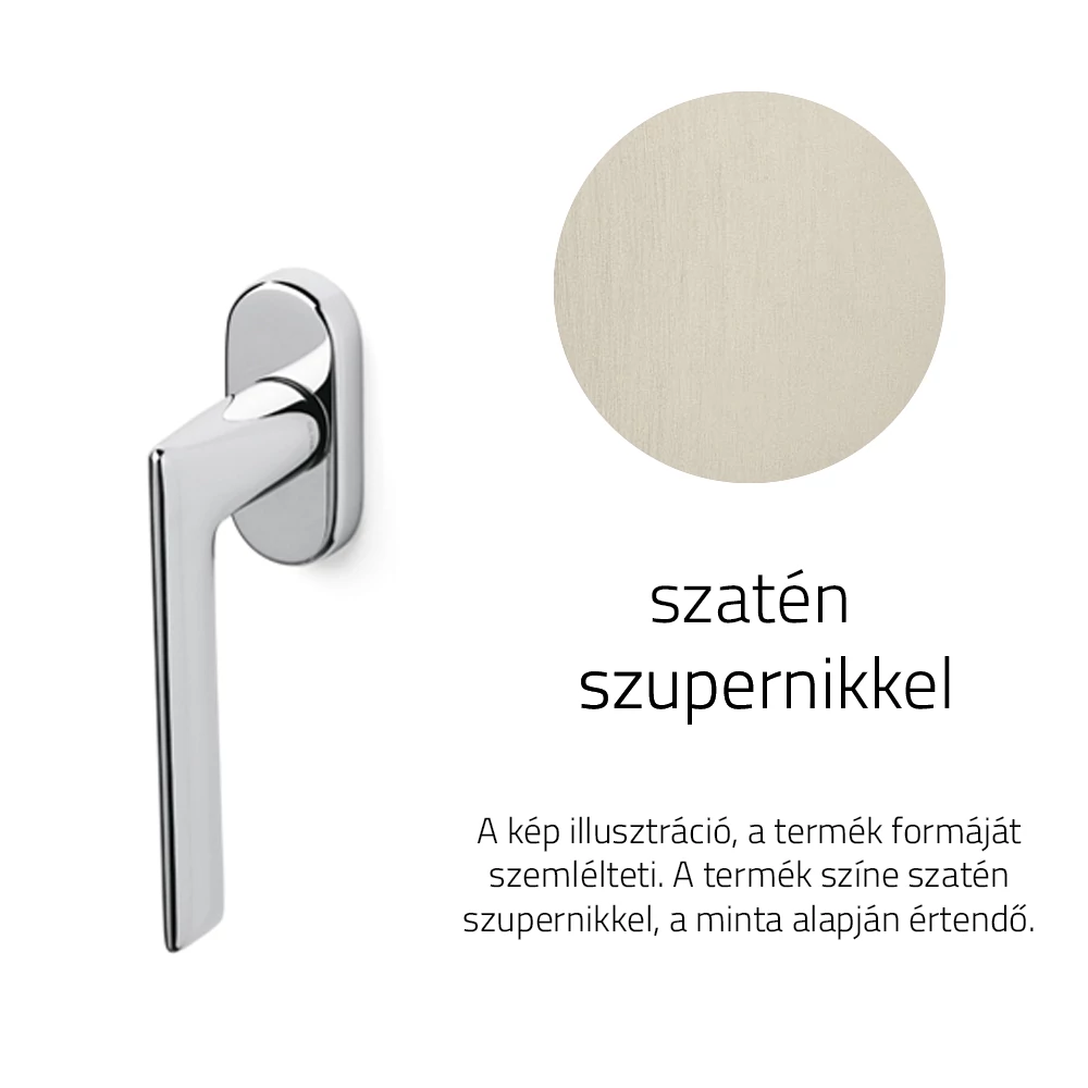 Olivari Tecno szatén szupernikkel ablakfélkilincs K182