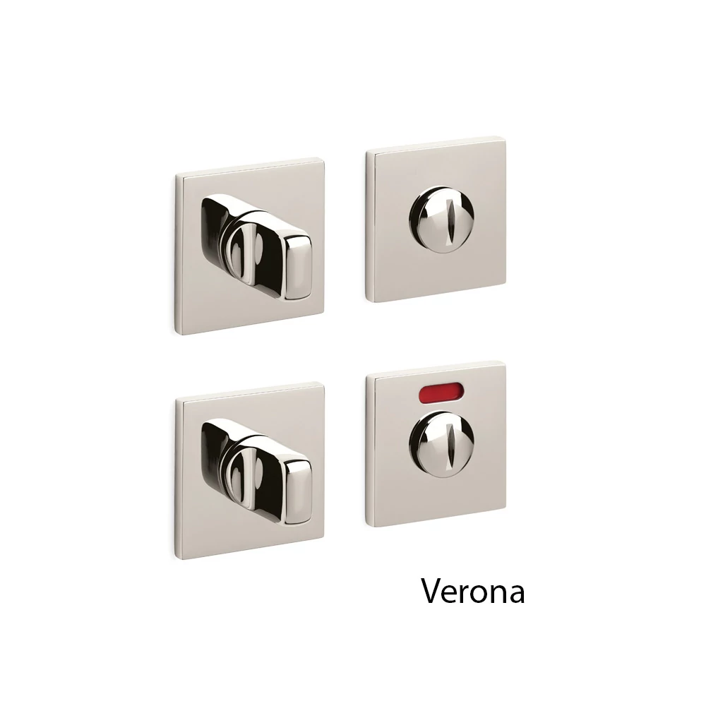 Olivari Verona Q fényes szupernikkel lapos WC négyzetrozetta H117V6B