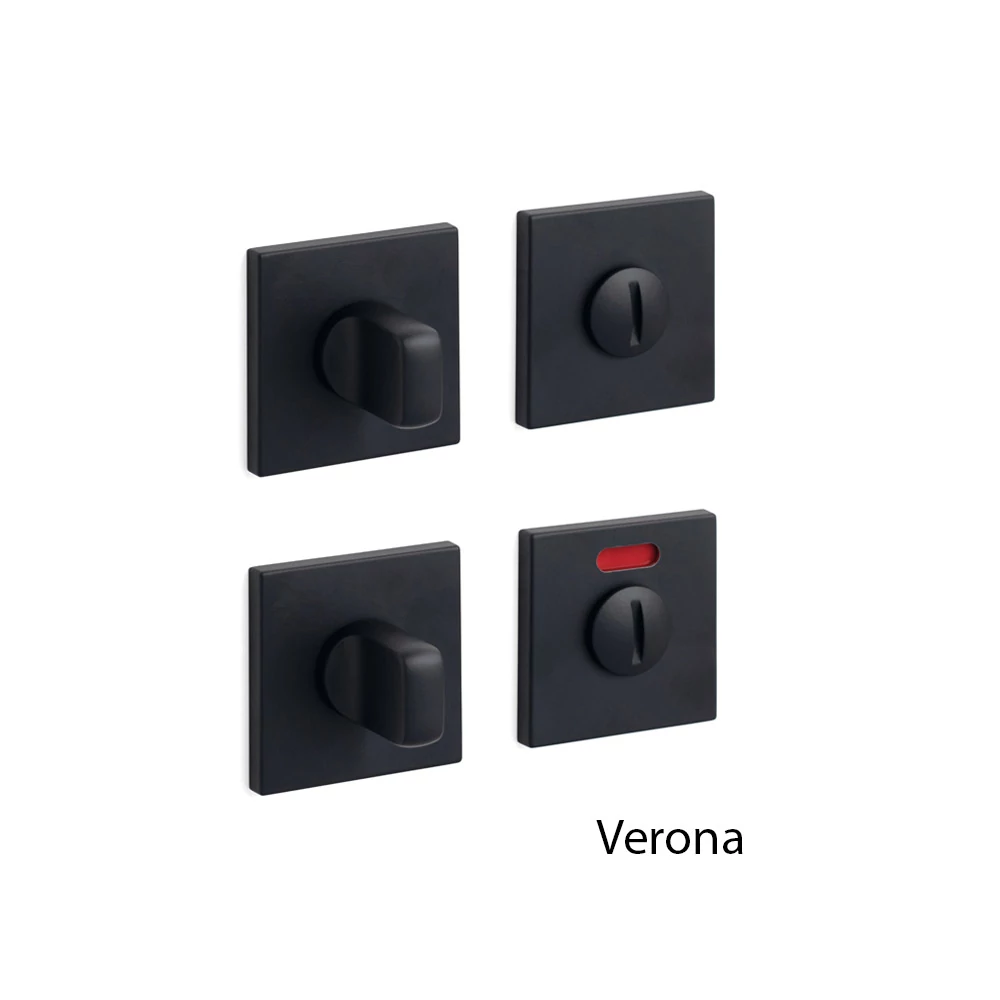Olivari Verona Q matt fekete WC négyzetrozetta H117V6B