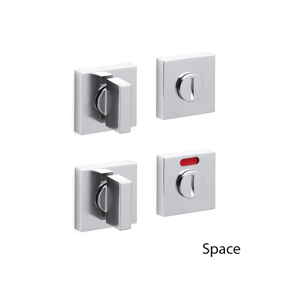 Olivari Space Q matt króm WC alsó négyzetrozetta H202V6