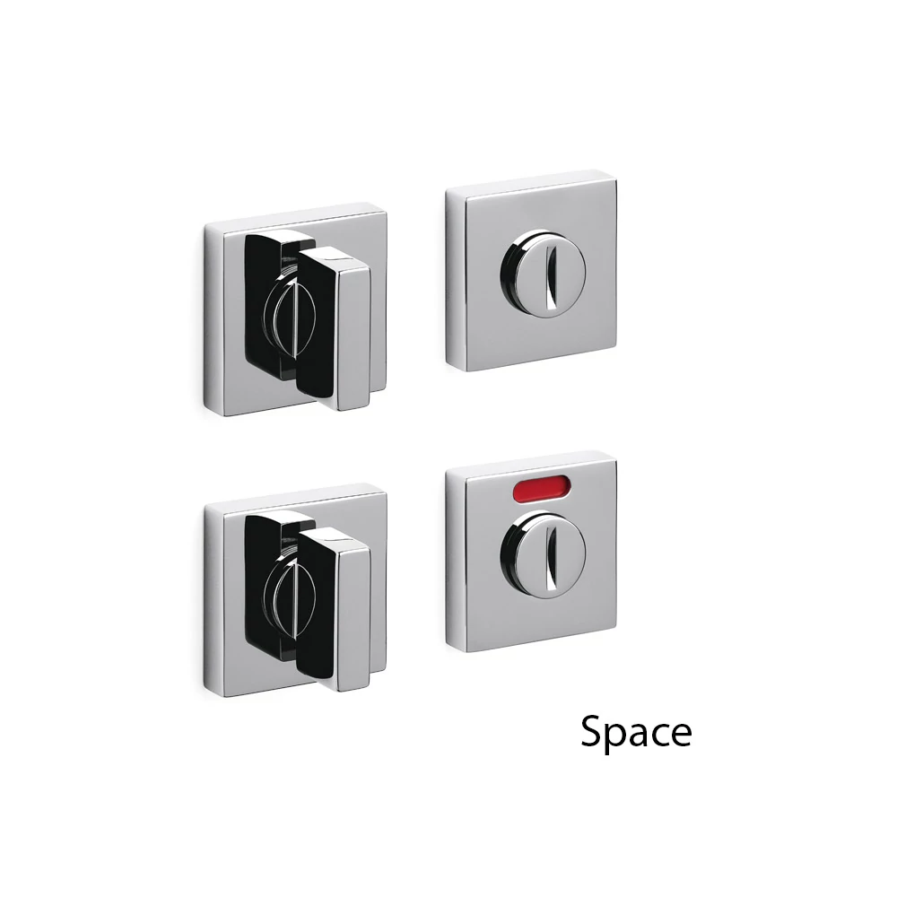 Olivari Space Q fényes króm WC alsó négyzetrozetta H202V6