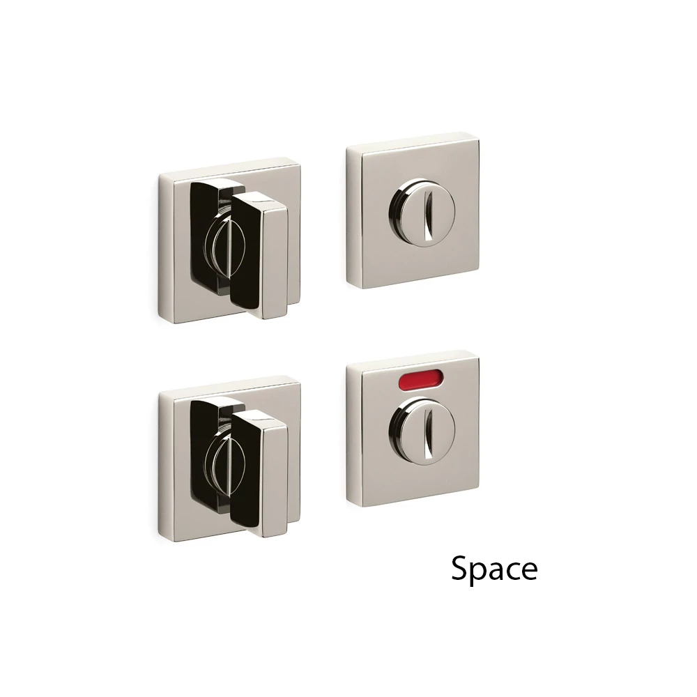 Olivari Space Q fényes nikkel WC alsó négyzetrozetta H202V6