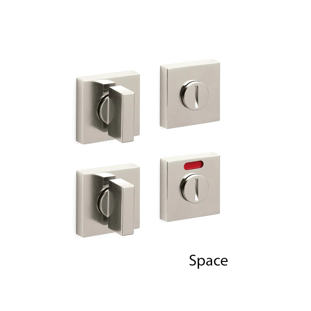 Olivari Space Q szatén szupernikkel WC alsó négyzetrozetta H202V6