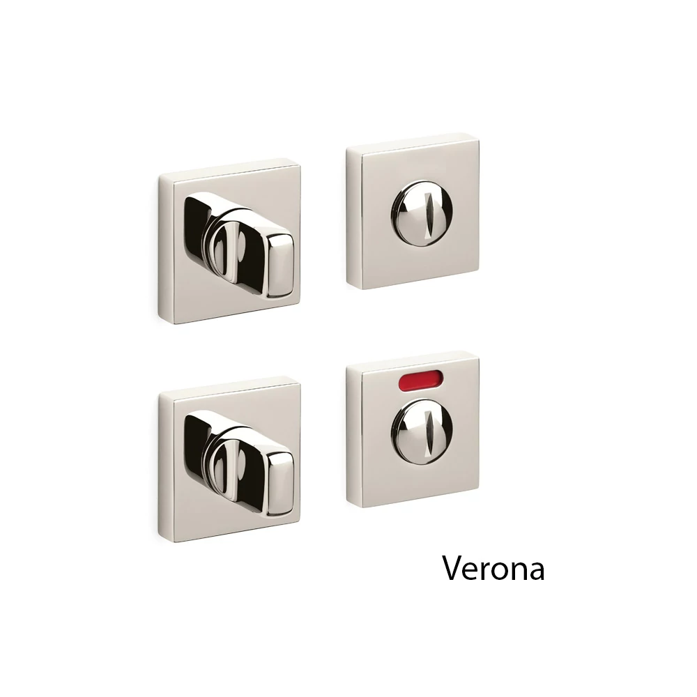 Olivari Verona Q fényes szupernikkel WC négyzetrozetta H117V6