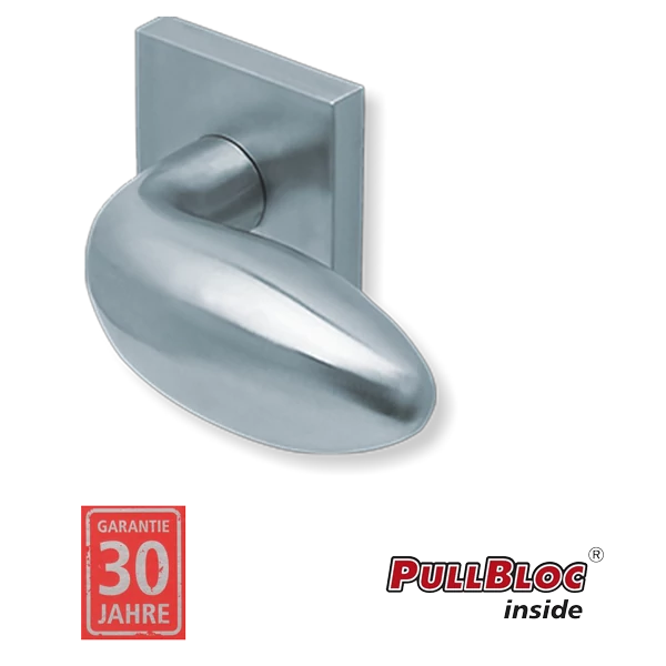 Scoop 1066 Boby PB inox négyzetrozettás kilincsgarnitúra