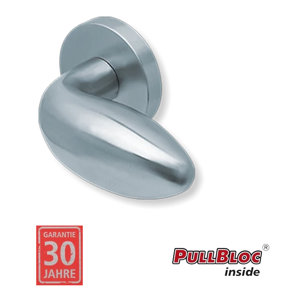 Scoop 1066 Boby PB inox körrozettás kilincsgarnitúra