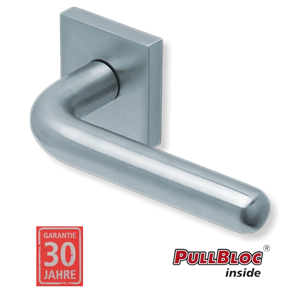 Scoop 1200 Image II PB inox négyzetrozettás kilincsgarnitúra