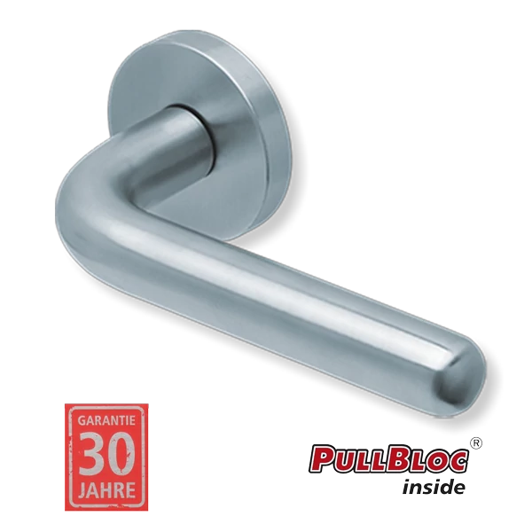 Scoop 1200 Image II PB inox körrozettás kilincsgarnitúra