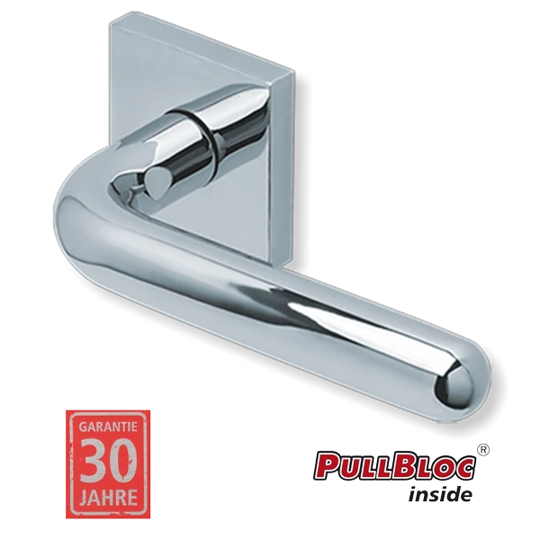 Scoop 1200 Image II PB polírozott inox négyzetrozettás kilincsgarnitúra