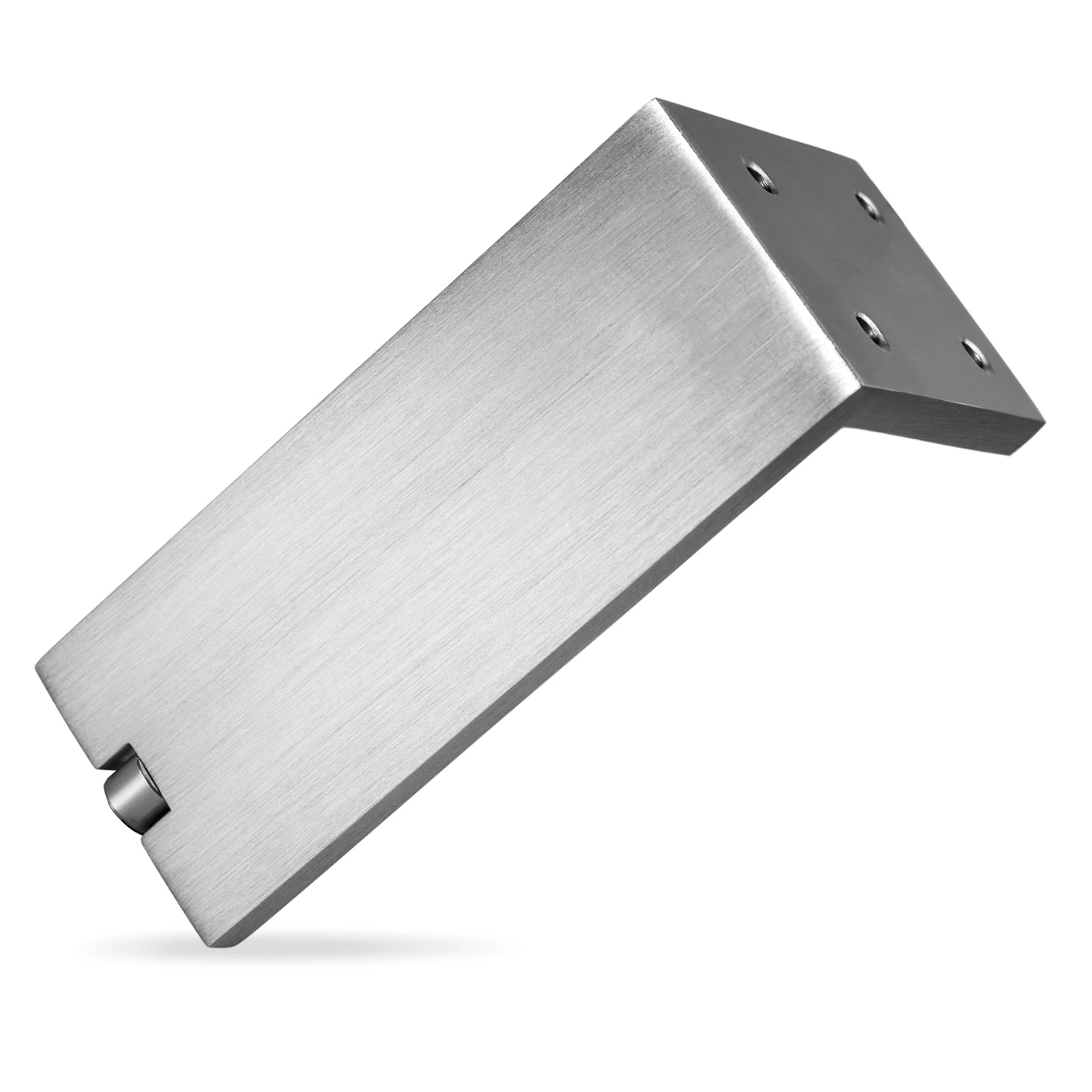 Viefe FONDA bútorláb, 100 mm, alumínium, szálcsiszolt (inox hatású)