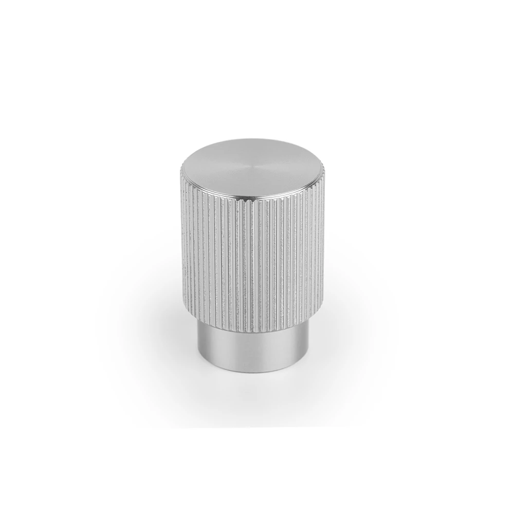 Viefe ARPA gomb fogantyú 22 mm, alumínium, szálcsiszolt (inox hatású)