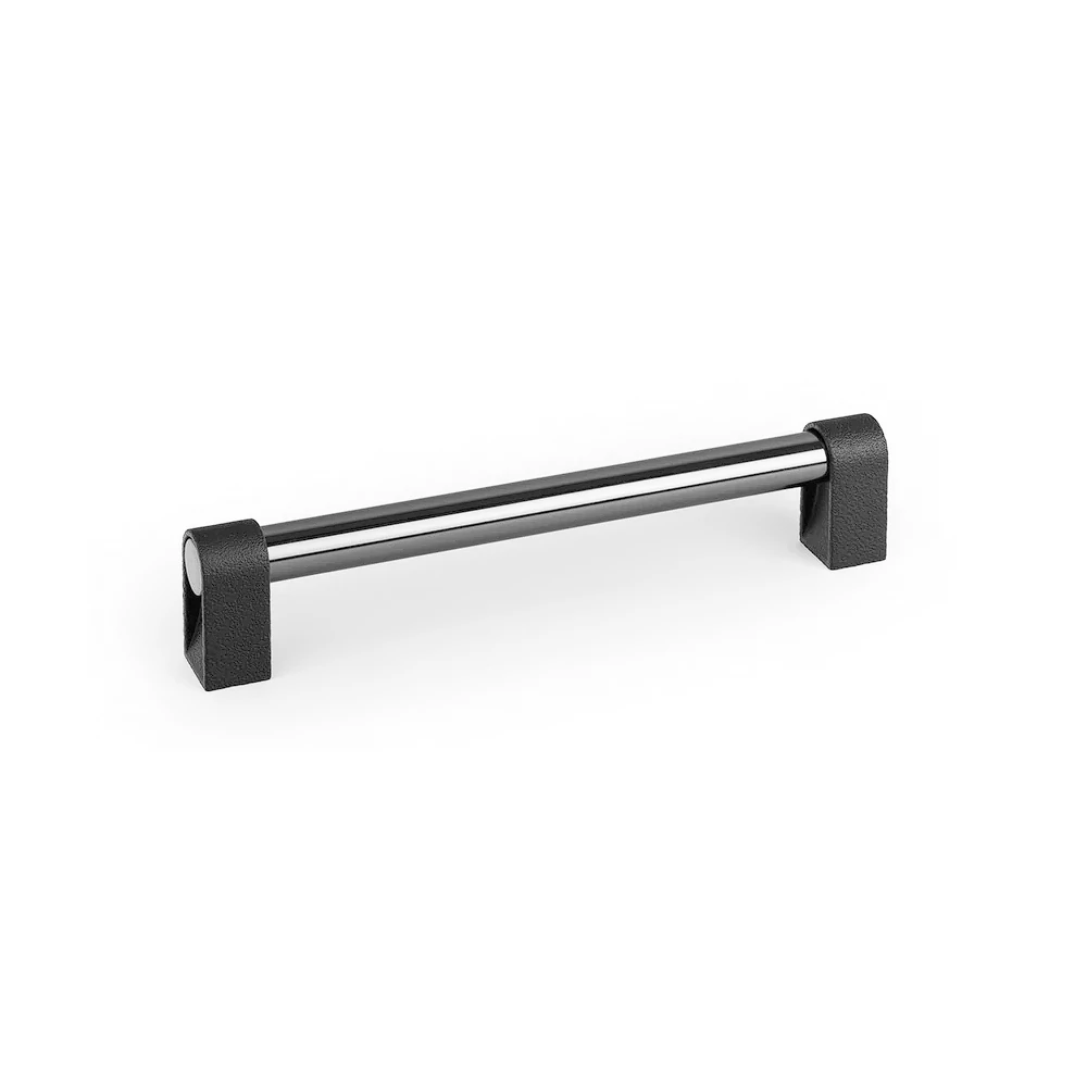 Fogantyú Viefe CASEY  192mm, alumínium, texturált láva fekete - polírozott titán fekete