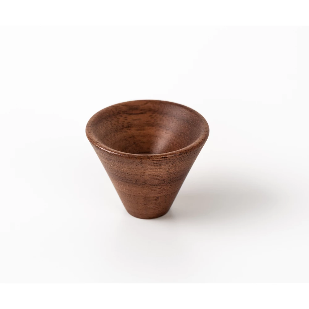 Viefe CONIC fogantyú gomb, D29, fa, dió