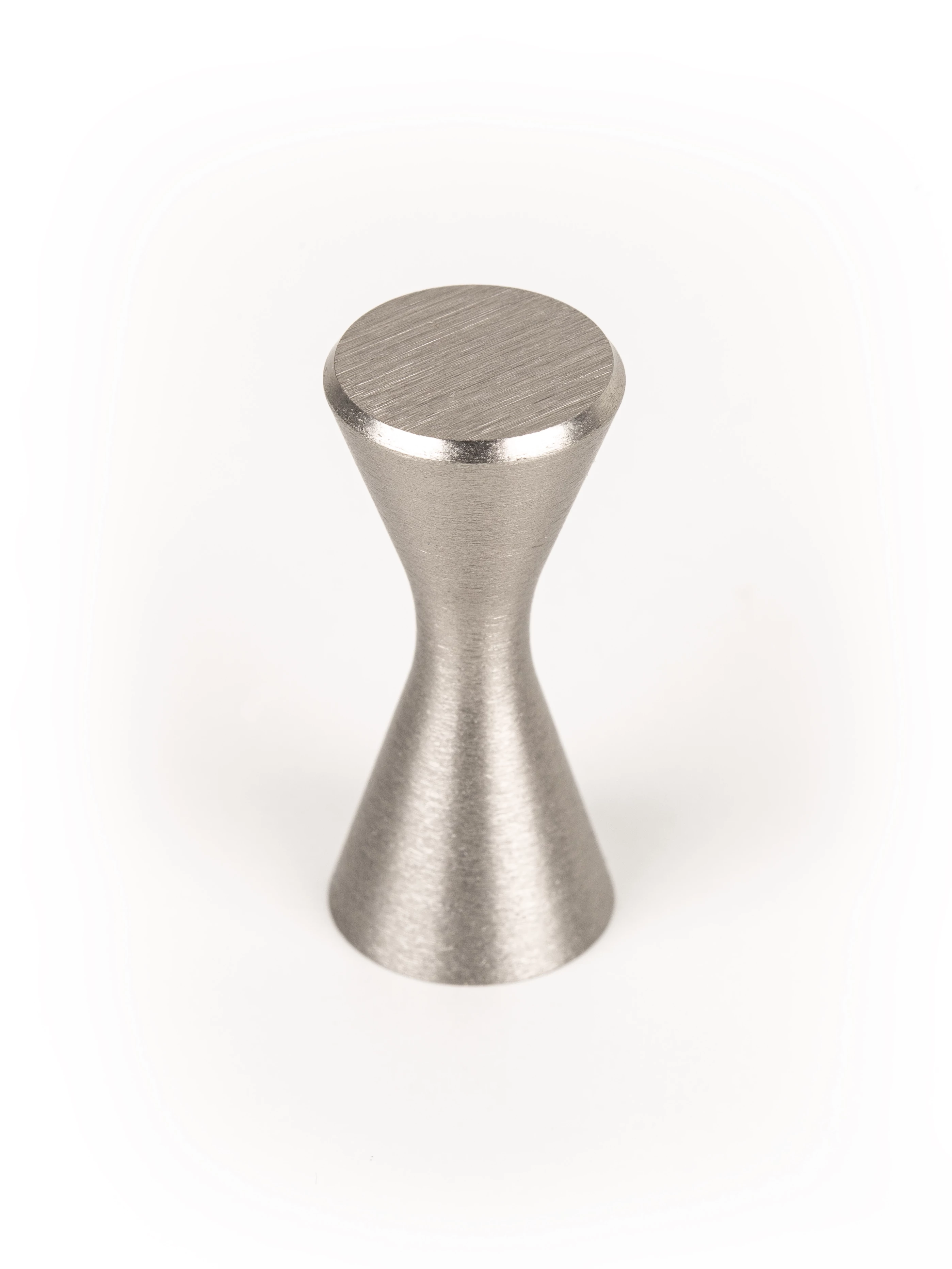 Viefe DIABOLO fogantyú gomb, alumínium, szálcsiszolt (inox hatású)