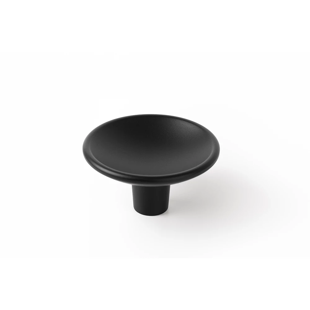 Viefe DISC fogantyú gomb, D50, fém, matt fekete