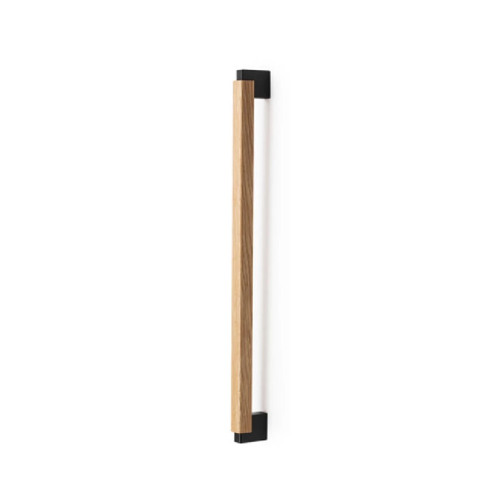 Viefe DUO Big frontról szerelhető fogantyú, 480mm, fém-fa, csiszolt láva szürke - tölgy 0668480NM2716