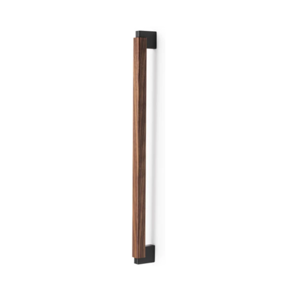 Viefe DUO Big frontról szerelhető fogantyú, 480mm, fém-fa, csiszolt láva szürke - dió 0668480NM2717