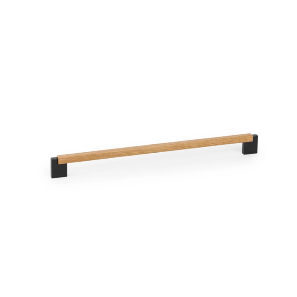 Viefe DUO Mini fogantyú, 320mm, fém-fa, csiszolt láva szürke - tölgy 0658320NM2716