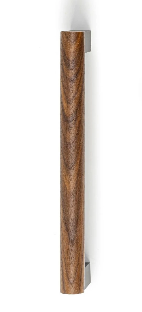 Viefe ETO fogantyú 160 mm, alumínium-fa, csiszolt láva szürke - dió