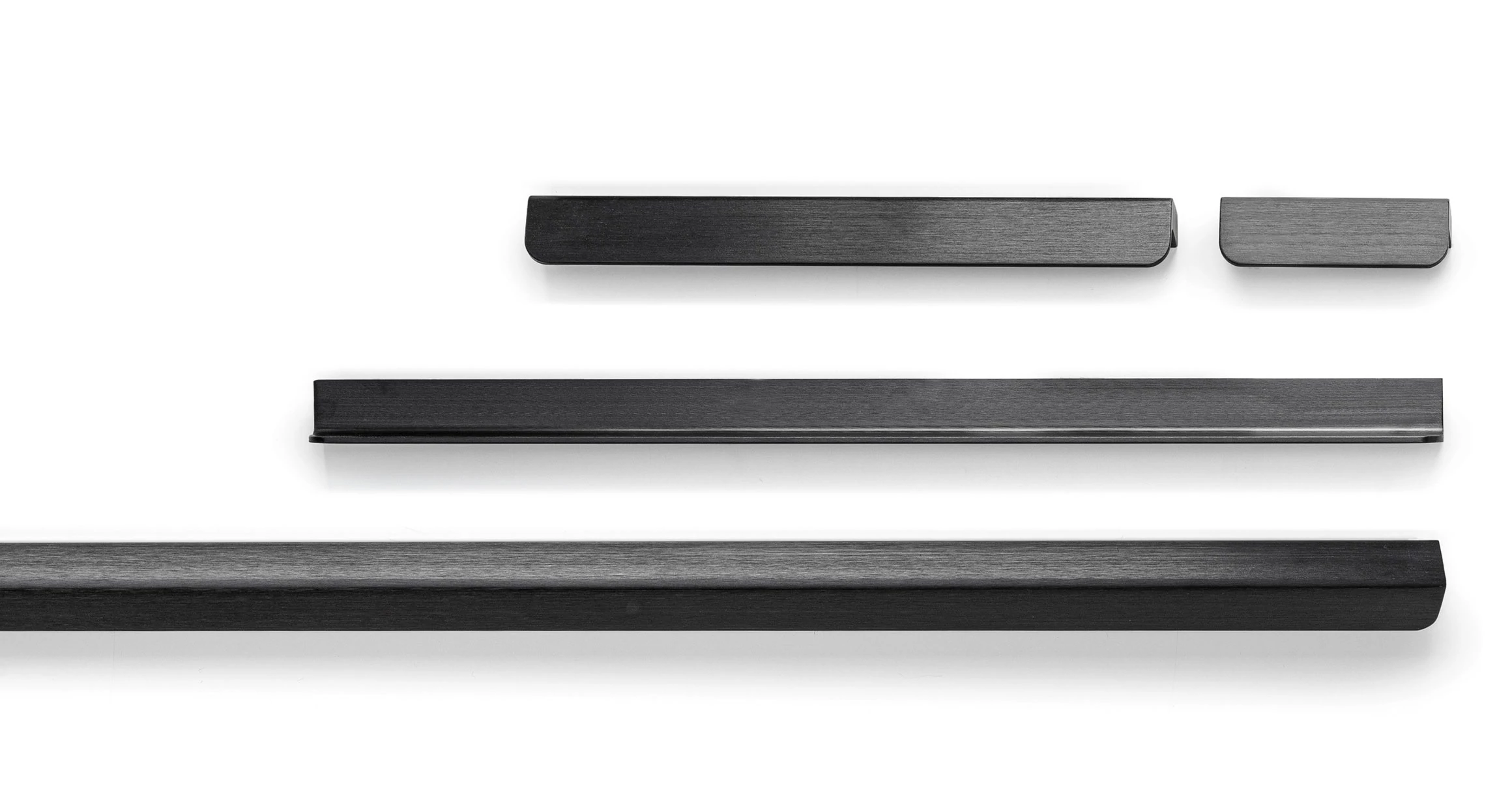 Viefe FLAPP fogantyú 160 mm, alumínium, csiszolt fekete