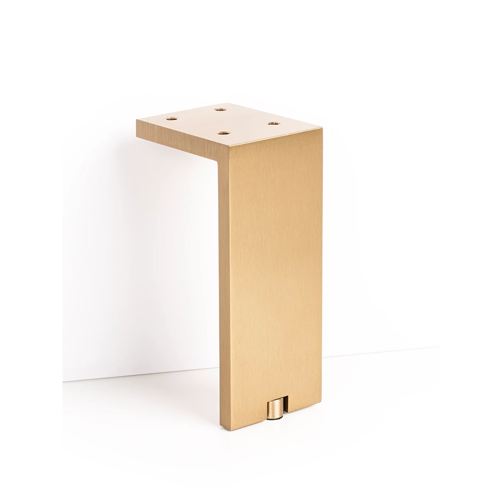 Viefe FONDA bútorláb, 150 mm, alumínium, csiszolt sötét sárgaréz