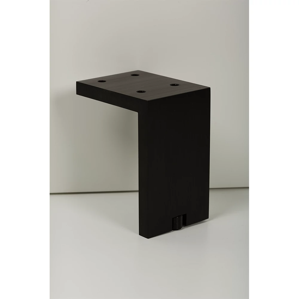 Viefe FONDA bútorláb, 100 mm, alumínium, csiszolt fekete