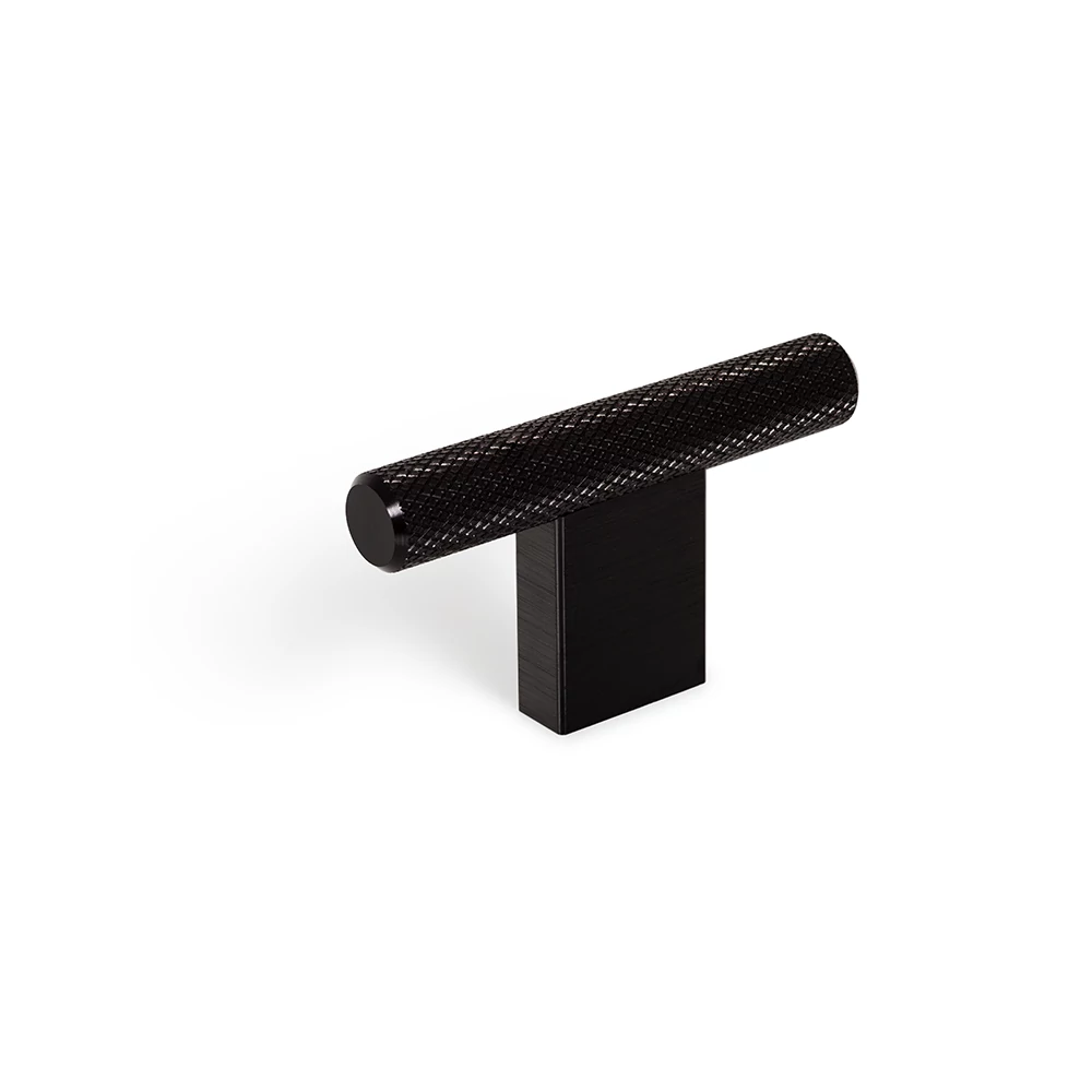 Viefe GRAF mini fogantyú gomb, 60 mm, fém, csiszolt fekete