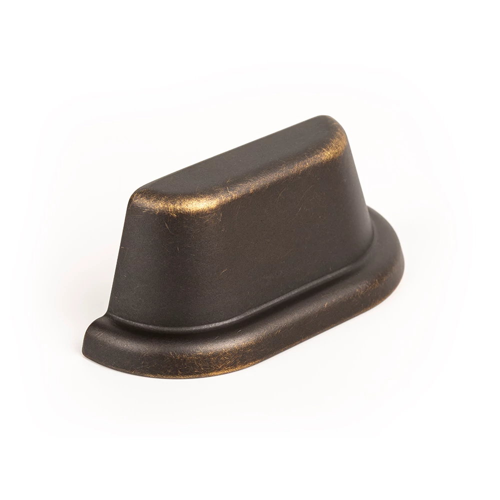 Viefe LAND fogantyú 64 mm, fém, antik sárgaréz