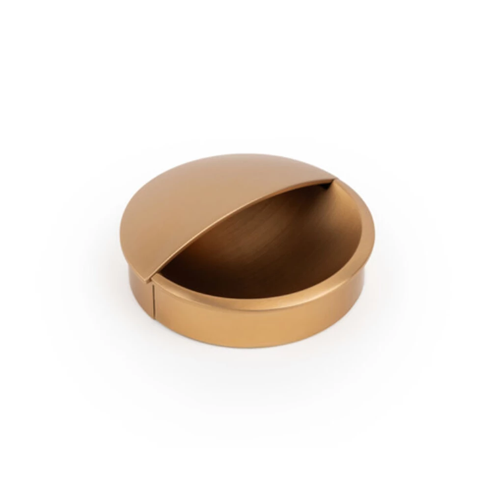 Viefe LIDD bemarható fogantyú, 60mm, furattáv 48mm, fém, csiszolt sárgaréz 0635048Z618