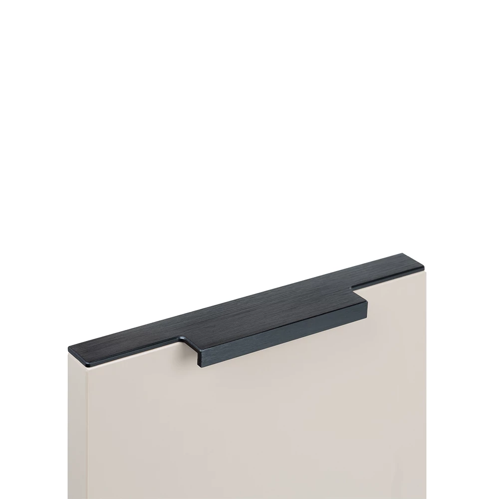 Viefe LINEAR fogantyú 19 élre ültethető, 147 mm, alumínium, csiszolt fekete