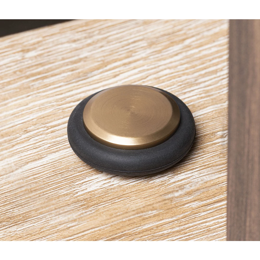 Viefe Low ajtóütköző 48 mm - Csiszolt pezsgő - 8007048L618
