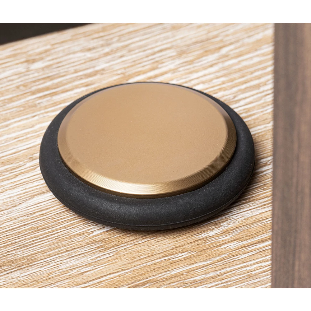Viefe Low ajtóütköző 68 mm - Csiszolt pezsgő - 8007068L618