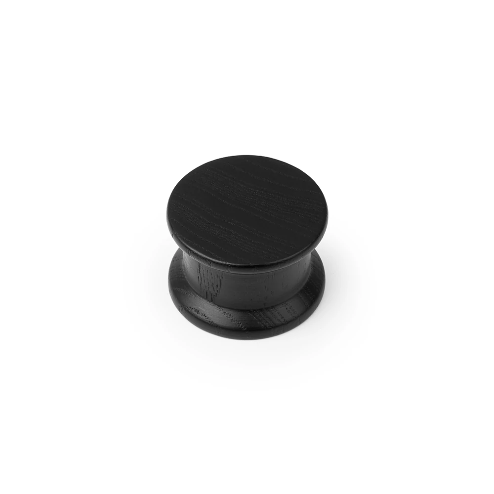 Viefe OH! gomb fogantyú, fa, 40 mm, matt fekete