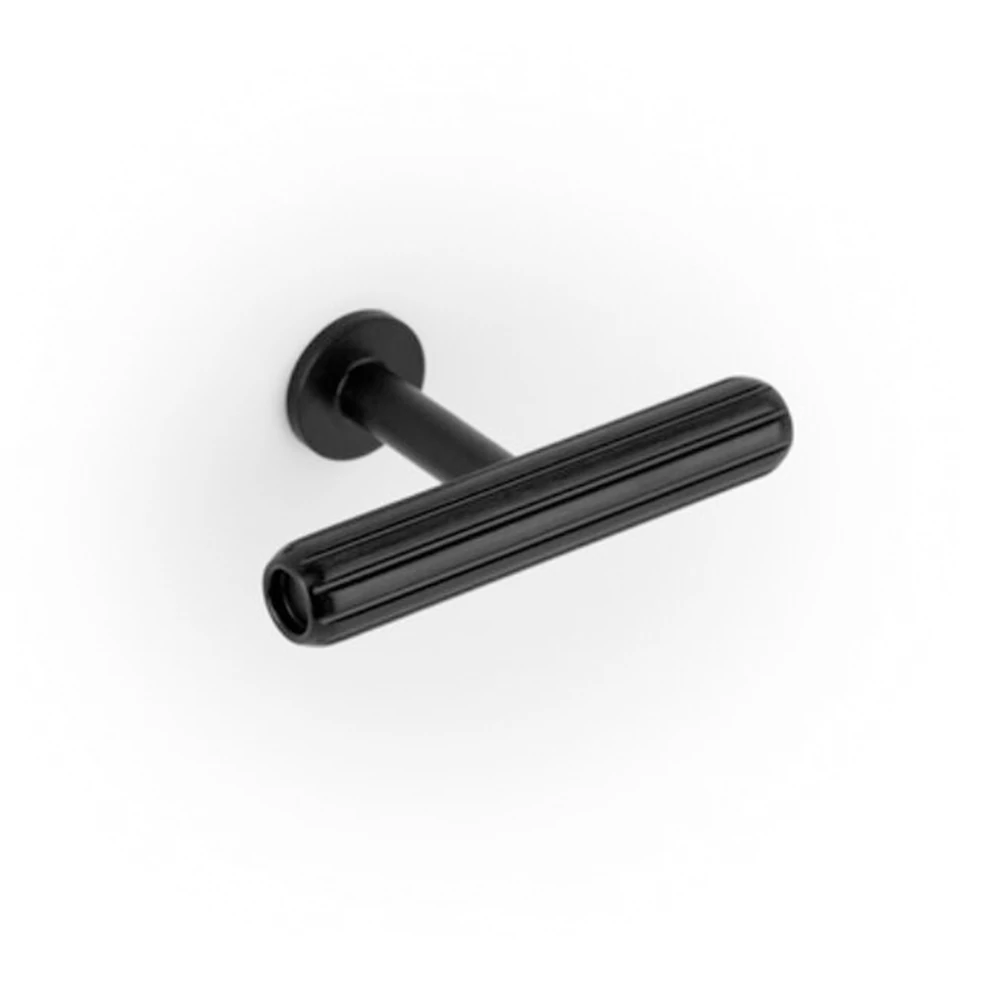 Viefe RILLE Mini gomb fogantyú, alumínium, csiszolt fekete 0621055L30